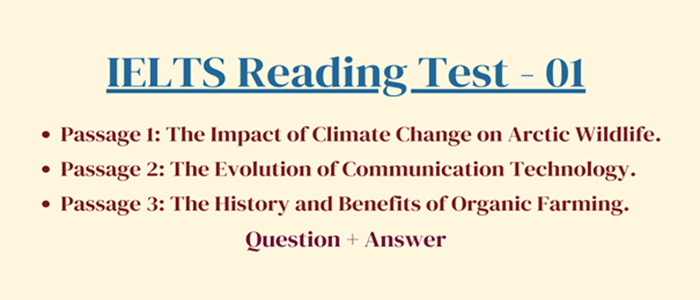 IELTS Reading Test – 1