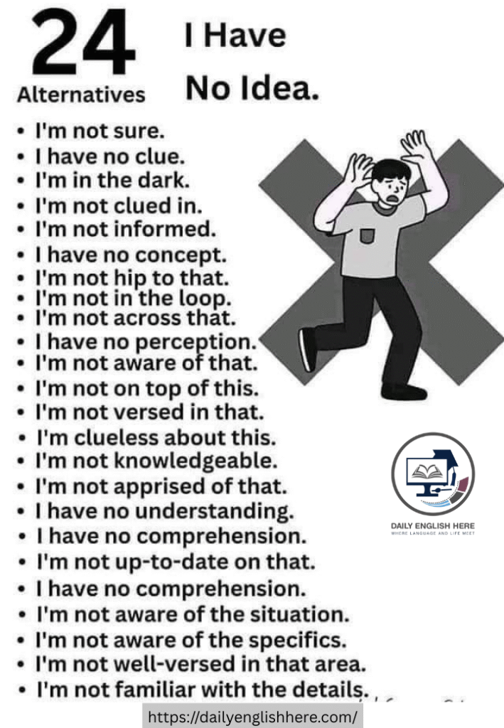 Smart Alternatives to Saying I Have No Idea 1 12