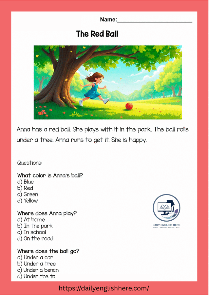 Red Ball Reading Fun Bouncing Good Time 1 105 1