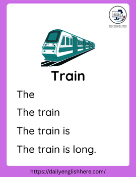 Choo Choo Train Reading Passage Kids Love 1 105