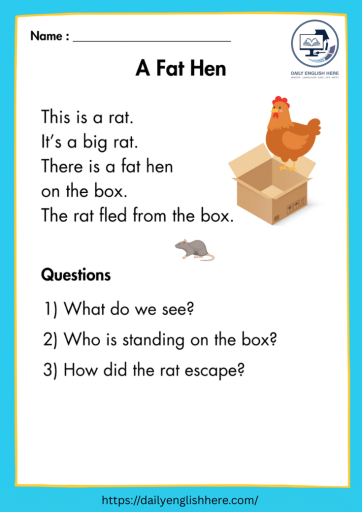 Fat Hen Reading Fun for Beginning Readers 1 17 1