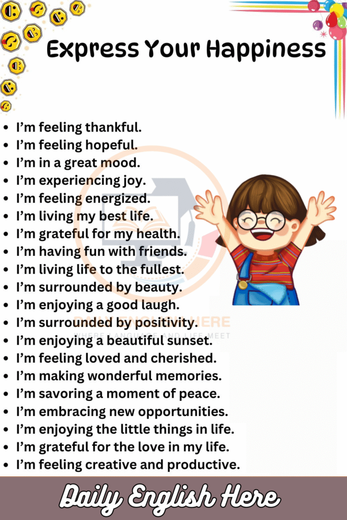 Express your happiness 1 2 7