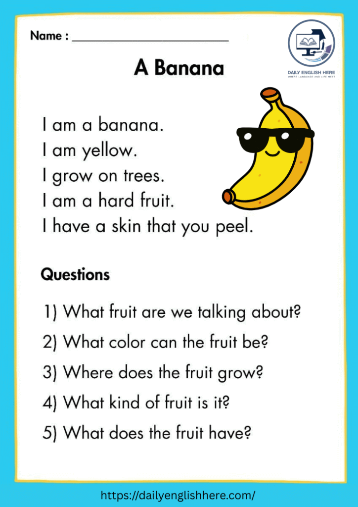 Yellow Banana Reading Fun for First Graders 1 23 3