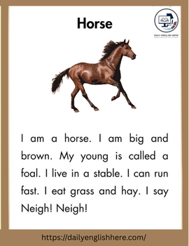 Horse Reading Passage That Makes Learning Fun 1 31 2