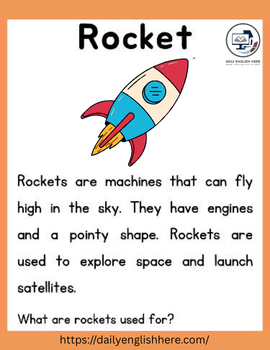 Space Rocket Reading Passage That Sparks Wonder 1 93